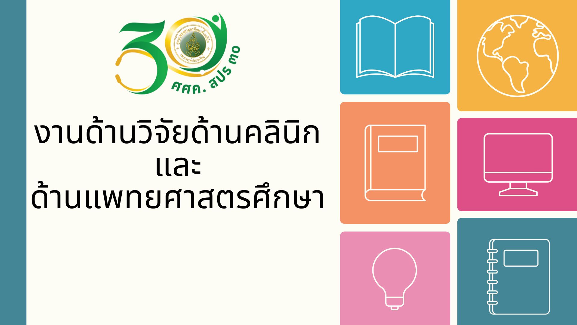 งานด้านวิจัยด้านคลินิกและด้านแพทยศาสตรศึกษา 2025